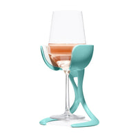 Vochill Stemmed Wine Chiller Sunshine & Sweet Peas Coastal Decor