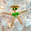 Starfish Beach Girl Christmas Ornament
