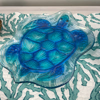 Sea Turtle Glass Platter