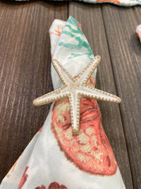 Starfish Whitewashed Napkin Ring