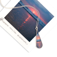 Pink Sunset Earrings/Necklace