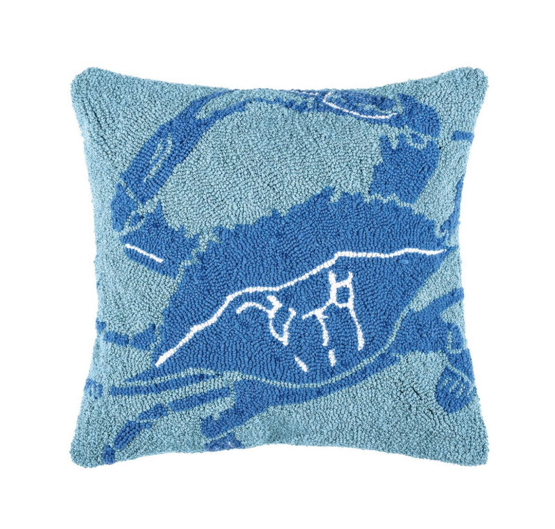 Crab Hooked Throw Pillow