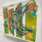 Funky Fish Painting on Canvas