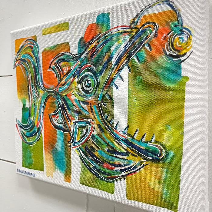 Funky Fish Painting on Canvas