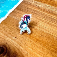 Mermaid & Seahorse Pin - Sunshine & Sweet Pea's Coastal Decor