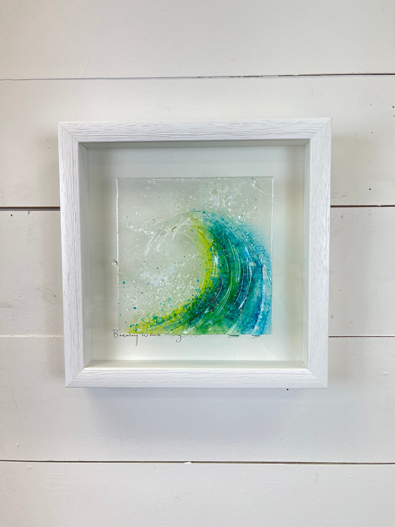 Fused Glass Wave Art