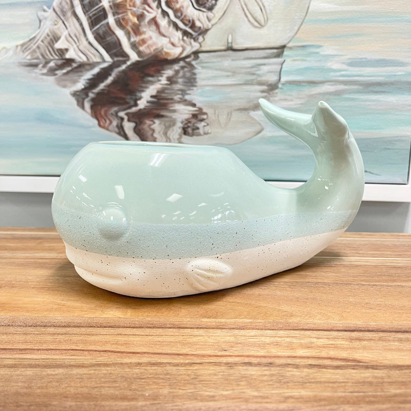Whale Ceramic Planter