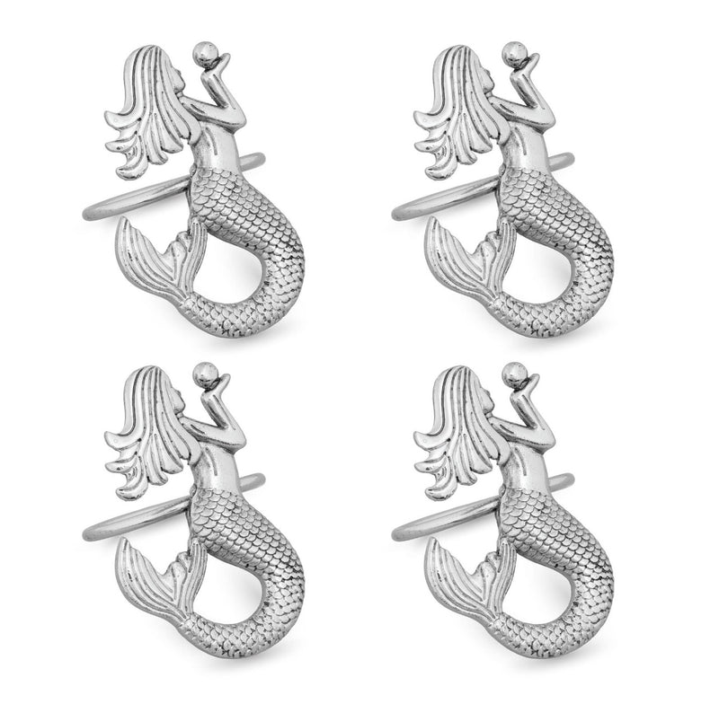 Mermaid Napkin Ring - Set of 4