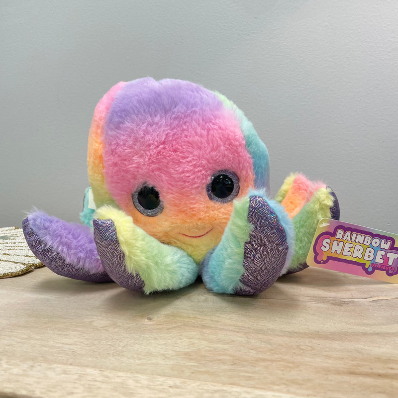 Rainbow Sherbet Octopus Stuffed Animal