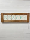 Beach Wooden Sign