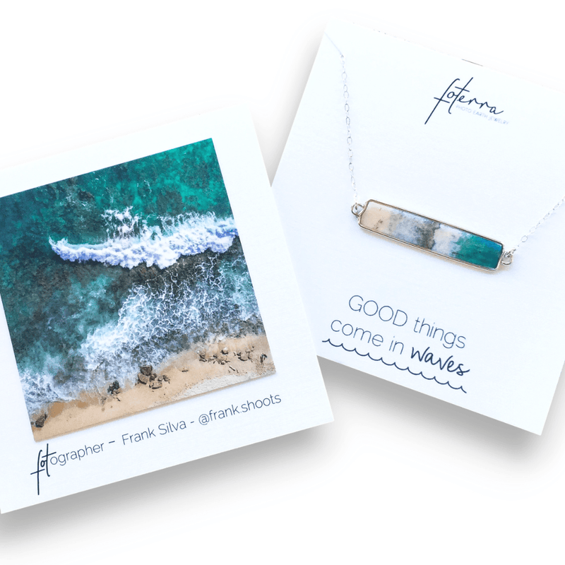 Good Things Come In Waves Earrings/Necklace