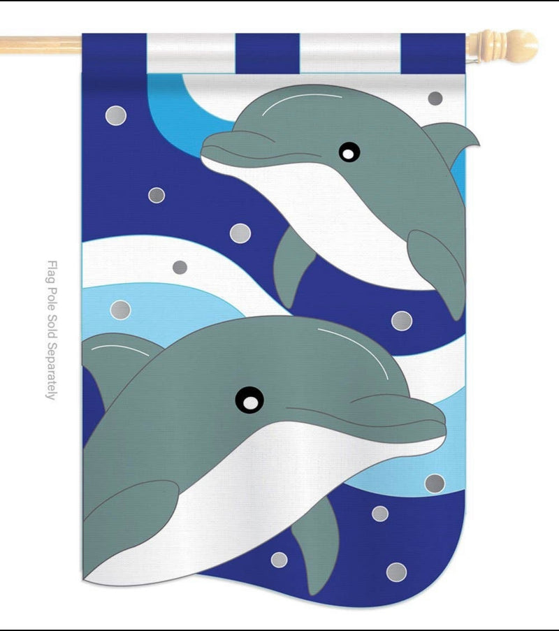 Dolphin Garden Flag