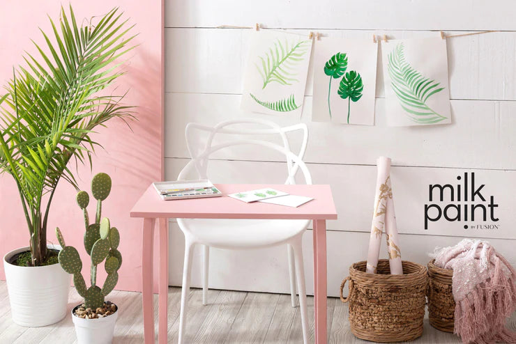 Millennial Pink Milk Paint by Fusion @ The Painted Heirloom